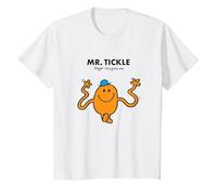 Mr. Men T-Shirt Mr. Tickle T-Shirt, Enfant, Blanc, 10 Ans