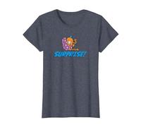 Mr. Mr Tickle Surprise ! T-Shirt, Femme, Bleu Chiné, L