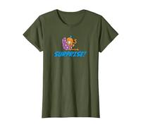 Mr. Mr Tickle Surprise ! T-Shirt, Femme, Olive, S