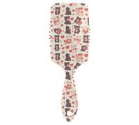 Mr & Mrs Bear Anime Valentine Brosse à cheveux lisse pour homme conçue pour tous les types de cheveux avec poignée ergonomique cepillo para pelo rizado