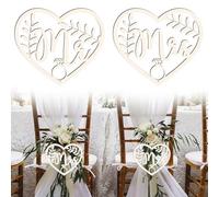 Mr Mrs Chair Decor Sign, Mariée et Marié Panneau en Bois, avec Cordes de Jute, Lettre Signe Mariage Décoration, pour Fête de Fiançailles de Mariage