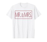 Mr & Mrs. Couple mariés avec Lune de Miel T-Shirt