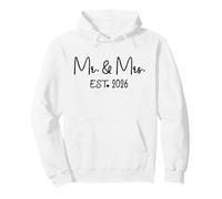 Mr. Mrs. Est. 2026 Just Married Promuted to Mrs, Mr Wedding Sweat à Capuche