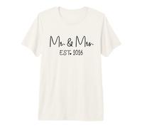 Mr. Mrs. Est. 2026 Just Married Promuted to Mrs, Mr Wedding T-Shirt Haut de Gamme