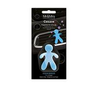 Mr & Mrs Fragrance Cesare Parfum pour Voiture, EVA, Bleu, 6 x 4 x 8 cm