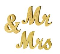 MR & MRS Lettres Signe en Bois Décorations de Mariage pour Dessus Table Décor, Présenter pour Fête De Fiançailles 30 x 6inch Décoratif Accessoires Photo