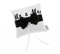 Mr & Mrs Porte Anneau Oreiller d'Alliance Coussin Art Déco Mariage 15cm