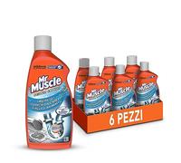 Mr Muscle Dissoudre les cheveux, les éviers et les drains, les dégagements, forts pour les cheveux et les poils d'animaux, sans danger pour les tubes - Format stock de 6 pièces de 500 ml