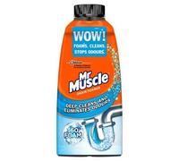 Mr Muscle Drain Unblocker Active Drain Foamer 500ml,Deep Cleans & Removes Odours