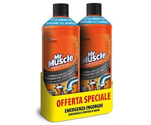 Mr Muscle Hydraulique Gel Pack Double, 2 bouteilles de 1000 ml