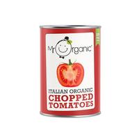 Mr Organic Lot de 10 boîtes à tomates hachées 400 g