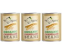 Mr Organic Lot de 3 boîtes de haricots à cannellini 400 g