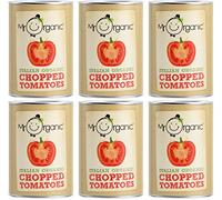 Mr Organic Lot de 6 boîtes à tomates hachées 400 g