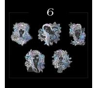 Mr.Paper-Autocollant Animal Laser Vintage,Plume Esthétique D'art,Décoration De Compte À La Main,Autocollant De Papeterie,8 Styles,10 Pièces Par Sac - Type S18213-6