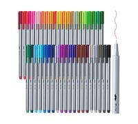 Mr. Pen - 40 stylos à pointe fine colorés (0,4 mm), pour art et écriture, stylos à dessin à pointe fine lisse, ligne fine