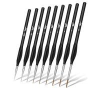 Mr. Pen - 9 pinceaux miniatures, ensemble de pinceaux de détail, pinceau fin, mini pinceaux, pinceaux fins, petits pinceaux, micro pinceaux, pinceau à pointe fine