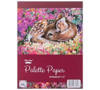 Mr. Pen Bloc de peinture en papier pour palette, 22,9 x 30,5 cm, 40 feuilles, tampon de peinture acrylique, papier jetable pour palette de peinture