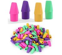 Mr. Pen - Crayon gomme, crayon Top gommes, 100 pièces capuchon gommes, gomme TOPS, crayon gomme Décorations, à l'école gommes pour enfants, Fournitures scolaires pour les enseignants, gomme crayon,