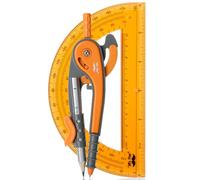 Mr. Pen - Ensemble boussole et rapporteur, kit de géométrie, compas rapporteur, boussole pour géométrie, boussole de mathématiques, boussole scolaire, boussole de mathématiques et rapporteur, outils