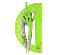 Mr. Pen - Ensemble compas et rapporteur, kit de géométrie, rapporteur, boussole pour géométrie, boussole mathématique, boussole pour école, compas et rapporteur, ensemble d'outils de géométrie