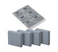 Mr. Pen - Gommes pétries, 3,7 x 3,5 cm, lot de 6, gris