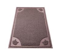 Mr. Pen - Grand tapis de litière pour chat, 58,4 x 88,9 cm, tapis de litière marron, tapis de litière pour chat, tapis de litière pour chat pour grande litière, grand tapis de litière pour bac à