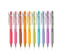 Mr. Pen - Lot de 10 stylos à encre gel rétractables, couleurs bonbon, séchage rapide, stylos à encre gel à pointe fine de 0,5 mm, stylos rétractables, stylos à encre gel, stylos esthétiques pour