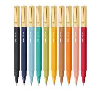 Mr. Pen - Lot de 10 stylos esthétiques, encre de couleur vintage, séchage rapide, sans bavure, pointe fine de 0,7 mm, stylos à bille à pointe fine pour la prise de notes, stylos esthétiques