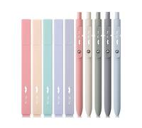 Mr. Pen - Lot de 10 surligneurs esthétiques et stylos à encre gel sans bavure, surligneurs Morandi Color Bible sans bavure, stylos de Bible à encre noire, surligneurs sans bavure pour bibles