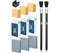 Mr. Pen - Lot de 12 gommes artistiques, gommes à crayon, gommes d'artiste, gommes à dessin