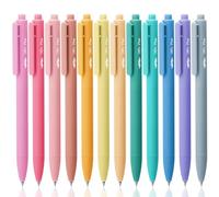 Mr. Pen - Lot de 12 stylos à encre gel rétractables, couleurs assorties, séchage rapide, pointe fine de 0,7 mm, stylos rétractables, stylos mignons, stylos à encre gel, stylos esthétiques pour