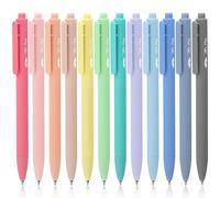 Mr. Pen - Lot de 12 stylos à encre gel rétractables, séchage rapide, pointe fine de 0,7 mm, stylos rétractables, stylos mignons