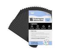 Mr. Pen - Lot de 16 feuilles magnétiques adhésives, 10,2 x 15,2 cm, avec dos adhésif, aimants flexibles, feuilles magnétiques découpables