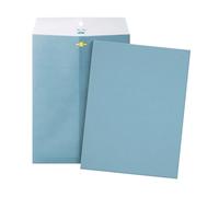 Mr. Pen - Lot de 18 enveloppes kraft à fermoir, 22,9 x 30,5 cm, bleu, format document, fermoir et fermeture gommée