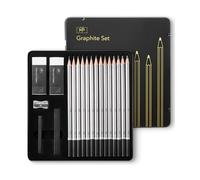 Mr. Pen - Lot de 19 crayons à dessin pour croquis avec bâtons en graphite, gommes et taille-crayon