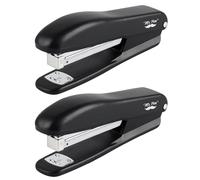 Mr. Pen Lot de 2 agrafeuses de bureau noires - Capacité de 20 feuilles - Avec 200 agrafes - Style classique