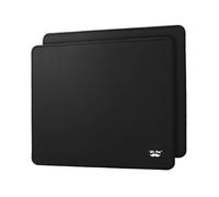 Mr. Pen - Lot de 2 tapis de souris, 31,8 x 26,7 cm, pour souris sans fil, en caoutchouc noir, antidérapant, idéal pour les joueurs et les graphistes