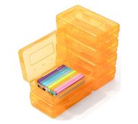 Mr. Pen - Lot de 2 trousses à crayons, couleurs assorties pour enfants, trousse à crayons rigide en plastique, jaune