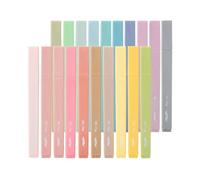 Mr. Pen - Lot de 20 surligneurs esthétiques sans bavure, couleurs pastel | Pointe biseautée, jolis surligneurs de couleurs assorties pour journal, surlignage, soulignement, séchage rapide, fournitures