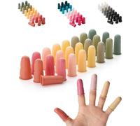Mr. Pen - Lot de 24 protections de doigts en silicone pour pistolet à colle chaude, couleurs vintage, embouts en caoutchouc, protège-doigts en caoutchouc, protège-doigts en caoutchouc, embouts en
