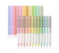 Mr. Pen - Lot de 24 surligneurs esthétiques et stylos gel, couleurs assorties, sans bavure, stylos à encre gel noire, surligneurs pour bibles, stylos gel