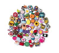 Mr. Pen - Lot de 30 breloques différentes en PVC pour chaussures et bracelets, Pas de gemme