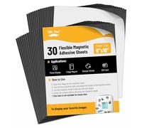Mr. Pen - Lot de 30 feuilles magnétiques flexibles avec dos adhésif, 20,3 x 25,4 cm, feuilles magnétiques avec adhésif