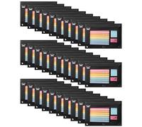 Mr. Pen - Lot de 30 trousses à crayons, noires, pochette à crayons à fermeture éclair pour classeur à 3 anneaux, trousse à crayons, trousse à crayons pour pochette de classeur, pochette à 3 anneaux,