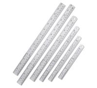 Mr. Pen Lot de 4 règles en acier 20,3 cm, 30,5 cm, 35,6 cm