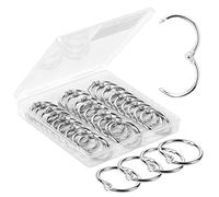 Mr. Pen - Lot de 40 anneaux de reliure pour feuilles mobiles, anneaux de classeur de 2,5 cm, anneaux en métal pour fiches d'index