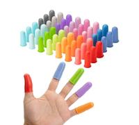 Mr. Pen - Lot de 48 protections de doigts en silicone pour pistolet à colle chaude, couleurs assorties, embouts de doigts en caoutchouc, protège-doigts en caoutchouc, protège-doigts en caoutchouc,