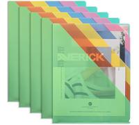 Mr. Pen - Lot de 5 dossiers à 5 poches, couleurs assorties, format lettre, dossiers de fichiers colorés, dossiers de couleur, dossiers de fichiers de bureau, dossiers colorés pour fichiers