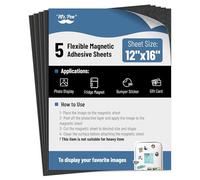 Mr. Pen - Lot de 5 feuilles magnétiques adhésives, 30,5 x 40,6 cm, feuilles de papier magnétique, feuilles de papier magnétique, feuilles magnétiques avec dos adhésif, feuilles magnétiques flexibles,