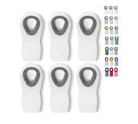 Mr. Pen - Lot de 6 pinces à copeaux magnétiques, clips à copeaux blancs, clips de sac, pinces alimentaires, clips de sac pour nourriture, clip pour sac à frites, clips magnétiques pour sacs à frites,